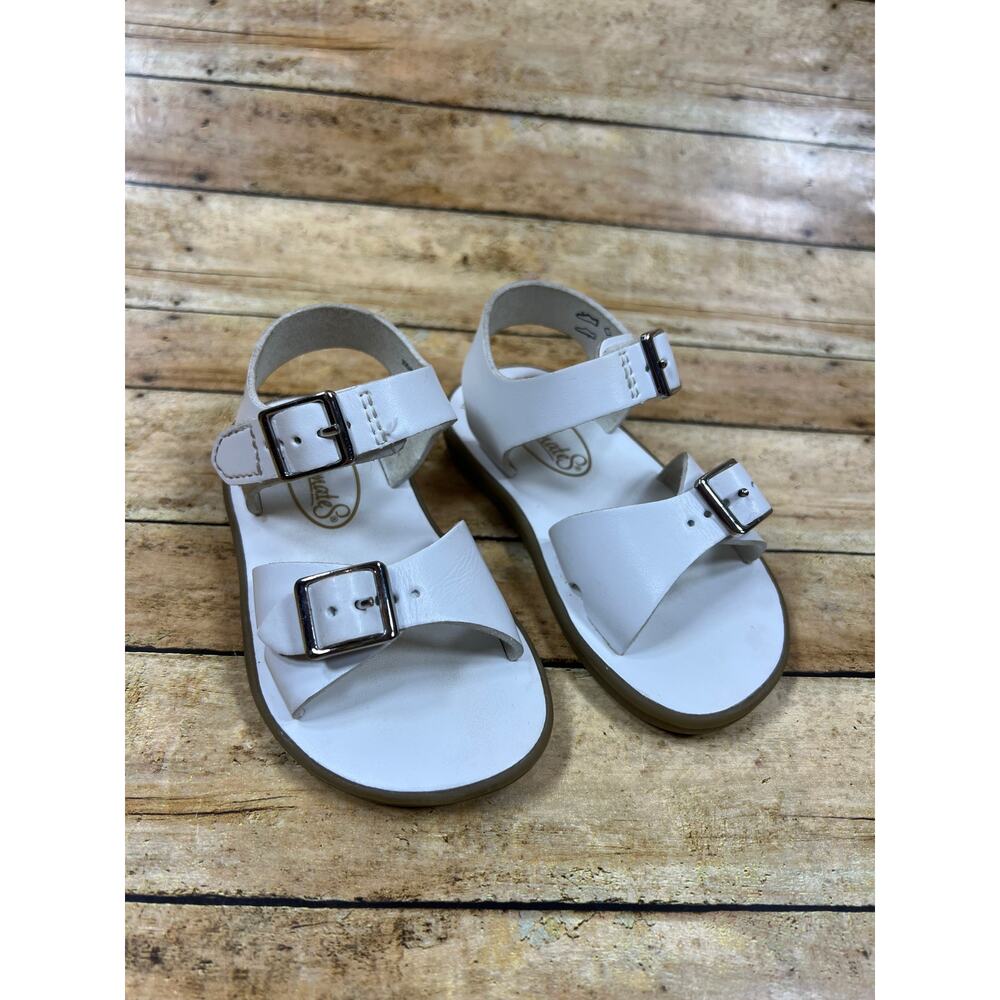 Footmates Eco-Tide White Hook & Loop Sandal Toddler Size 5
